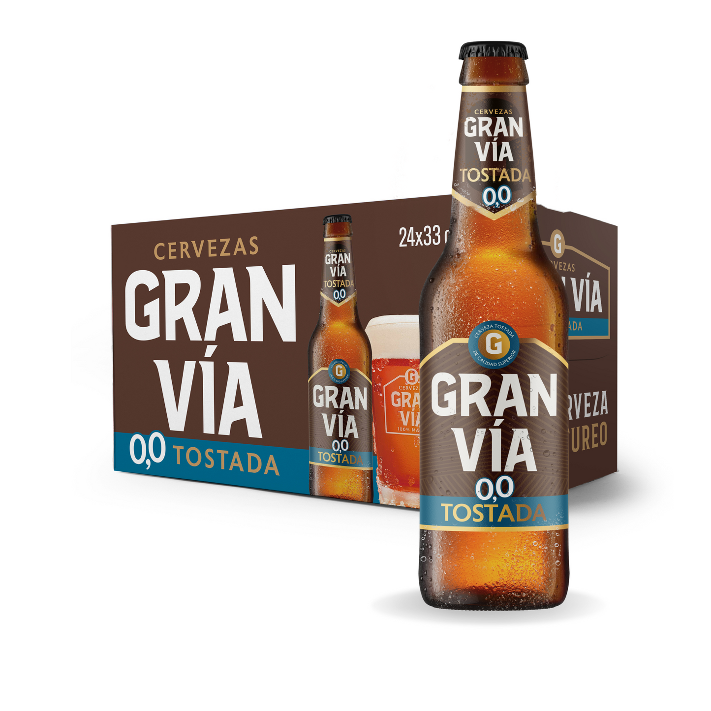 Cerveza Tostada 0,0 33 cl.