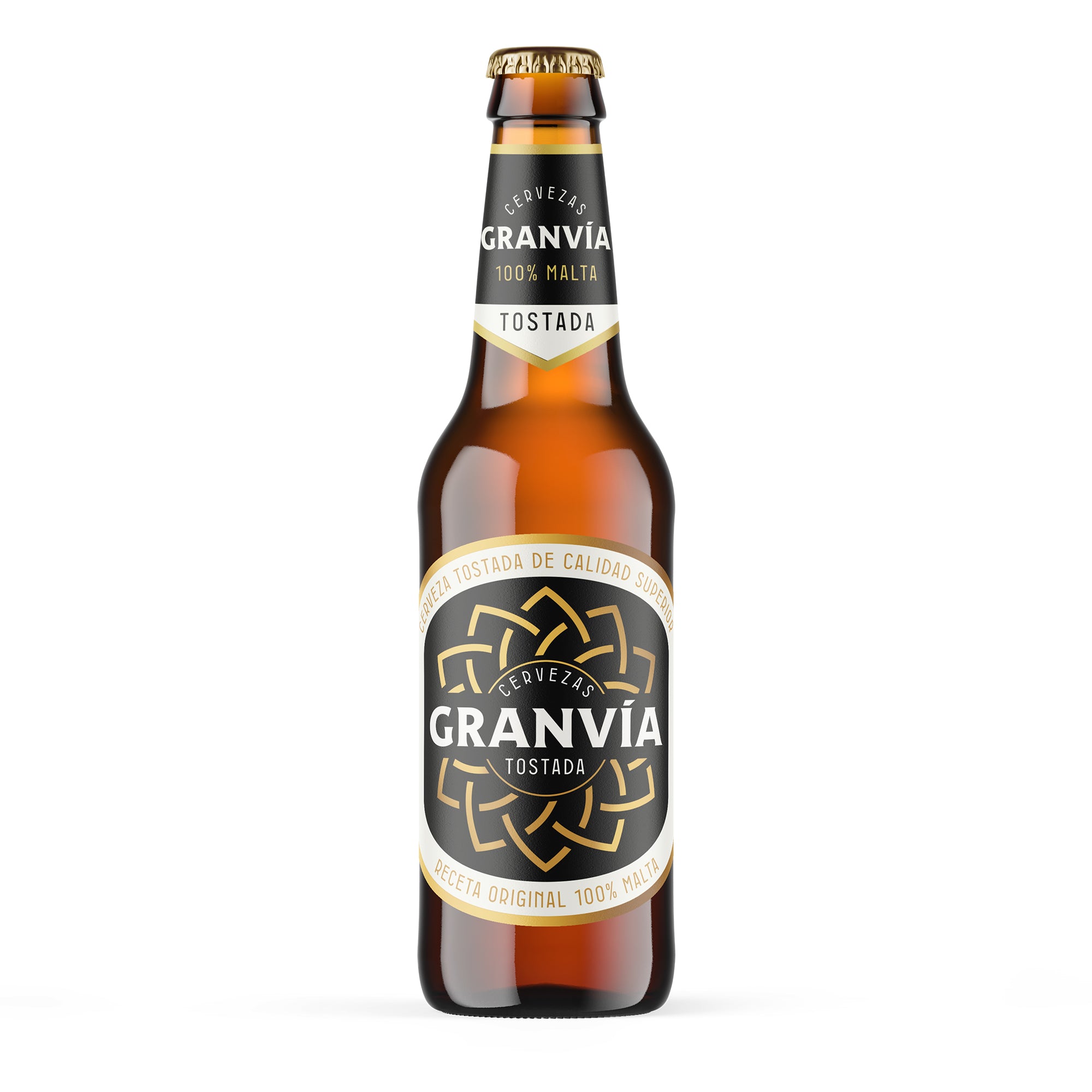 Gran Vía Cerveza Tostada 33 cl. - Cervezas Gran Vía